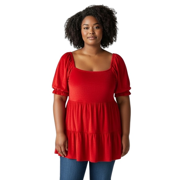 A Beautiful Soul Tops - NWOT Beautiful Soul Women's Size B (18-20) Red Top